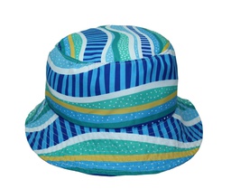 [CH_0596] HAT ABORIGINAL DESIGN - GUDHU GALBA (RAINBOW REEF) DESIGN - JEDESS HUDSON