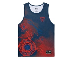 [CH_0134] MELBOURNE DEMONS INDIGENOUS MENS TRAINING SINGLET