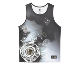 [CH_0300] COLLINGWOOD MAGPIES INDIGENOUS MENS TRAINING SINGLET