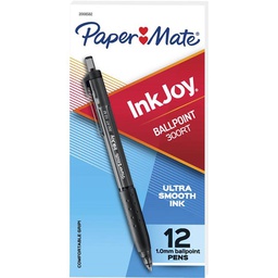 PAPERMATE INKJOY 300 RETRACTABLE BALLPOINT PEN 1.0MM BLACK BOX 12