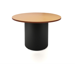 RAPIDLINE ROUND DRUM BASE TABLE - 1200DIA - (BEECH/BLACK)