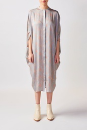 Murrandi Grey Button Silk Kaftan