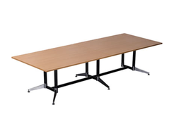 RAPIDLINE TYPHOON BOARDROOM TABLE 3200 X 1200 X 750MM (BEECH)