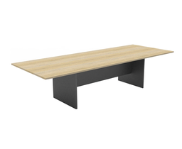 RAPID WORKER BOARDROOM TABLE 3200 X 1200MM (NATRUAL OAK/IRONSTONE)