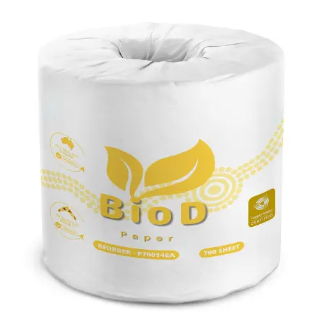 [P700148] BioD-Deluxe Conventional Toilet Rolls 2ply 700 Sheet X 48 10cmx10cm