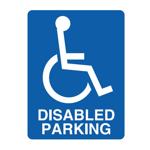 [686188] Disabled Parking 450x300mm Metal Traffic Sign TC420LSM