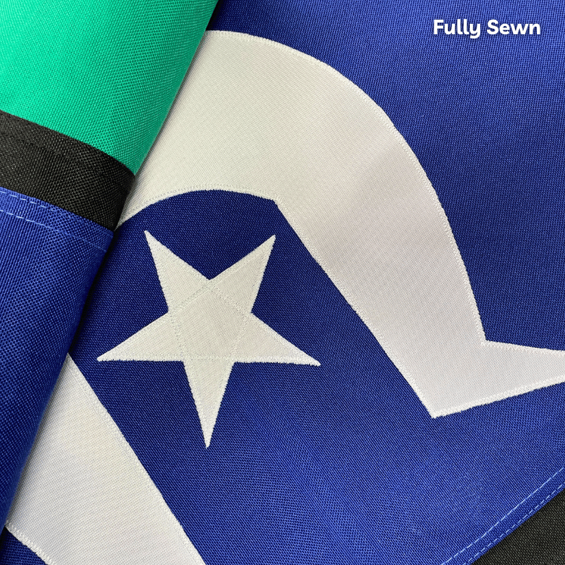 [S63HF] Torres Strait Islander Flag – Various Size & Finish Options