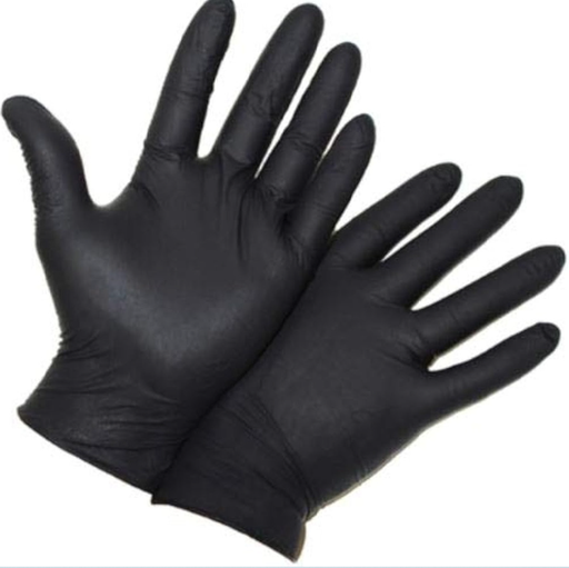 [VIB-S] Disposable Vinyl Gloves Powder Free - Black (Small)