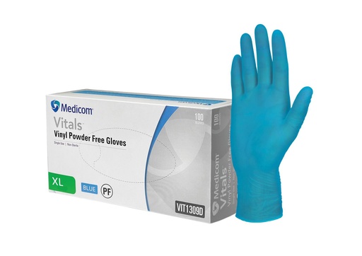 [VITUP1209E] Medicom - Vitals Vinyl - Powder Free Gloves (Extra Large)