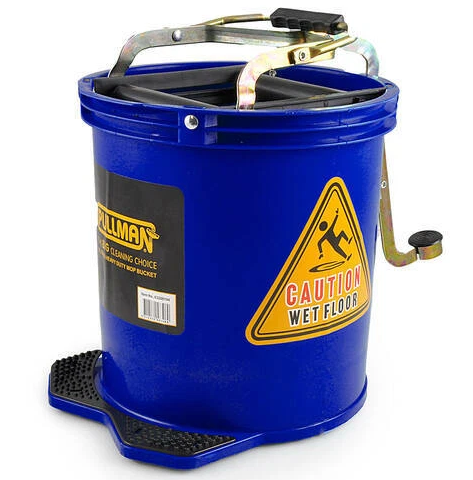 [CPAMBB] CPA -  Mop Bucket 16L Plastic With Metal Wringer-Blue