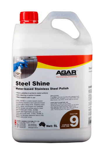 [STE5] Agar - Steel Shine Water - Based Stainless Steel Polish 5l