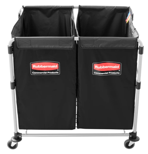 [1881750] Rubbermaid - Collapsible X Cart, 8 Bushels, Single Stream, Black