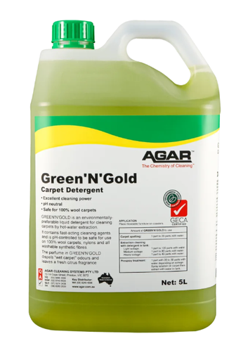 [GRE5] Agar - Green N Gold Carpet Cleaner 5L