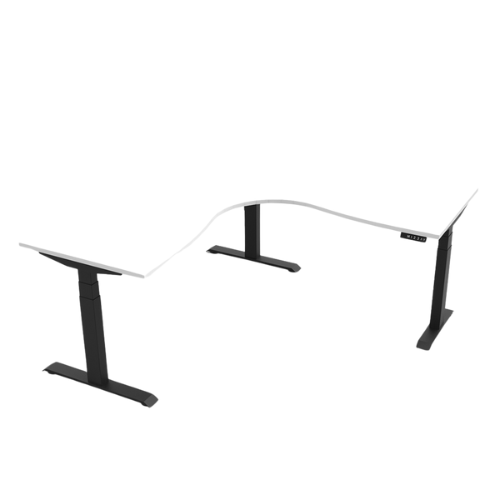 Boost+ Height Adjustable Corner Workstation 1800 x 1500 x 750