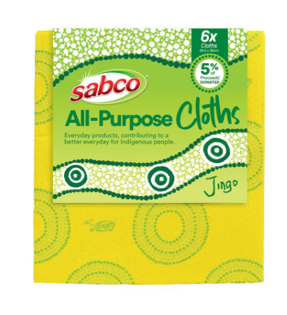 [SAB62125] SABCO JINGO ALL-PURPOSE CLOTHS 6PK