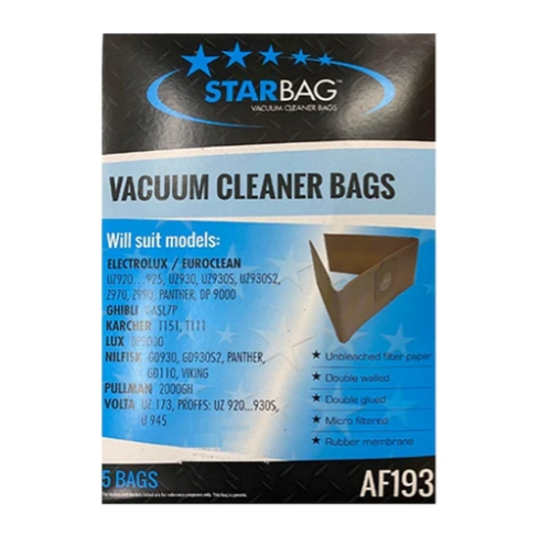 [AF193] Cleanstar - Vacbag 5pk P'man 2000gh (Vs48)