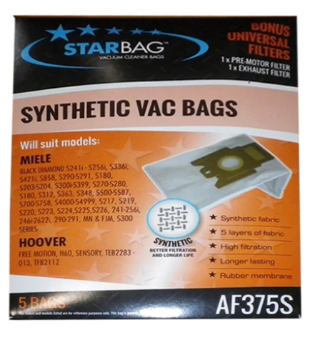 [AF375S] Cleanstar - Vacbag Synthetic Miele S247