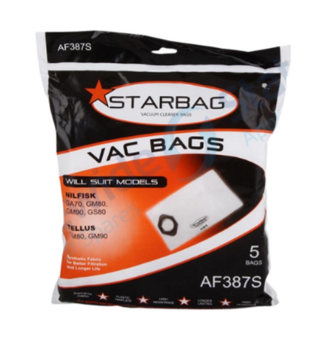 [AF387S] Cleanstar - Syn Vacbag 5pk Nfisk Gs80 (Vs24)