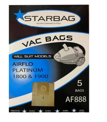 [AF888] Cleanstar - Vacbag Airflo Platinum 5pk