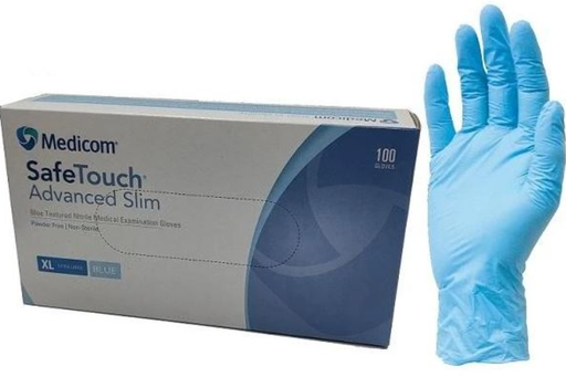 [1175E] Blue Nitrile Powder Free Gloves - XL