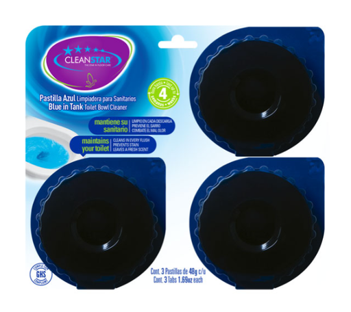 [BLUE-3-12] Cleanstar - Blue In-Tank Toilet Bowl Cleaner