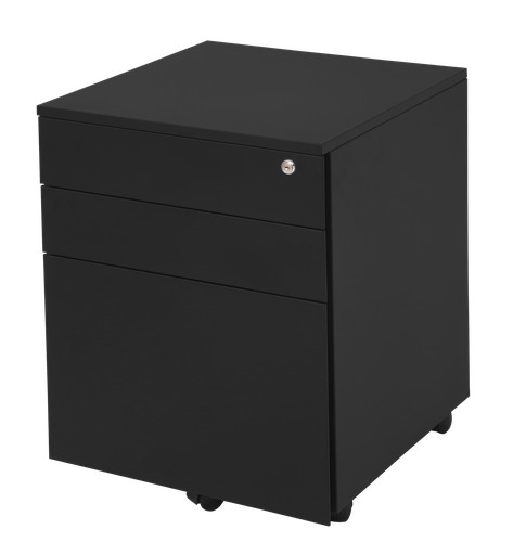 [GMP3 BL] Rapidline GO Mobile Pedestal – 3 Drawer (Black)