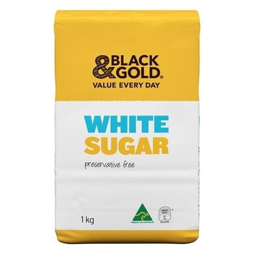 [SUG0008] Black & Gold White Sugar – 1kg (ShopBag)