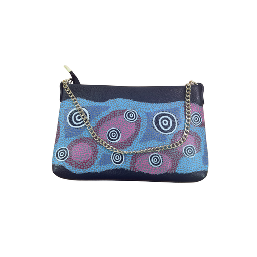 [N0004] Italian Leather Clutch Bag Hand-Painted by Jacob Sarra (Nhuralama)