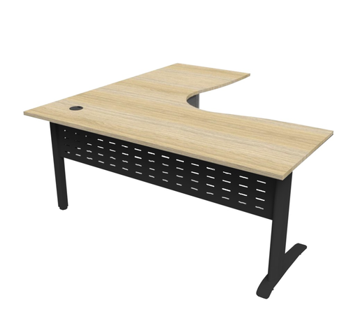 Rapid Span Deluxe Corner Workstation With Metal Modesty Panel 1500 X 1500 X 730MM