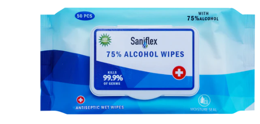 [SANIASW42] Saniflex - 75% Alcohol Sanitary Wipes - 50 Pack X 42 Unit