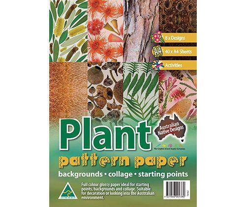 [PA964] Pattern Papers A4 Plant | Pack of 40