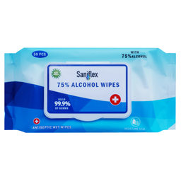 [PL_SANIASW] SANIFLEX 75% ALCOHOL SANITARY WIPES - 50 PACK