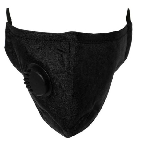 [MASKC-BVENT] Cleanstar - Cloth Face Mask With Vent And Filter - Black