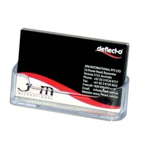 [BUS0409] Deflecto Business Card Holder – Standard Clear Landscape