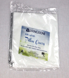 [LIVPILCOVRZ] DISPOSABLE PILLOW COVERS (75X50CM) 30GSM POLYPROPYLENE NONWOVEN WHITE HYGIENIC SINGLE PACK, 50 PER BOX