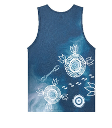 [CH_0005] CARLTON BLUES INDIGENOUS MENS TRAINING SINGLET