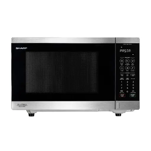 [624608] Sharp SM327FHS 32L 1200W Flatbed Microwave (Stainless Steel)