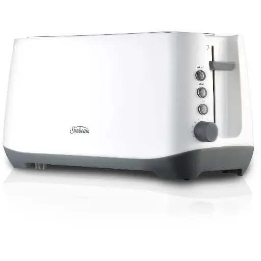 [617535] Sunbeam Rise Up 4 Slice Toaster (White)