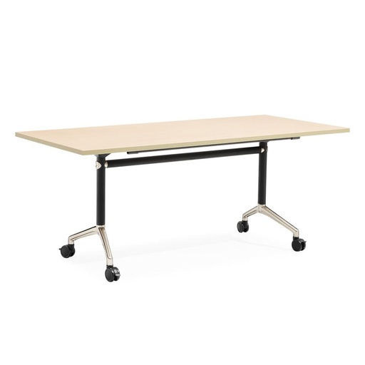 Typhoon Table – 1200 x 600mm (Natural Oak Top/Black Frame)