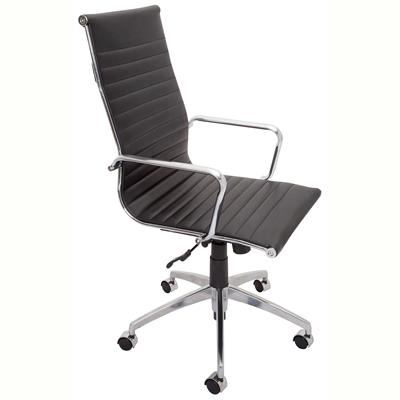 Rapidline PU605H Executive Chair – High Back (Black PU)