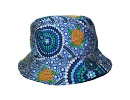 [CH_0156] HAT ABORIGINAL DESIGN - COLOURS OF THE REEF DESIGN - COLIN JONES