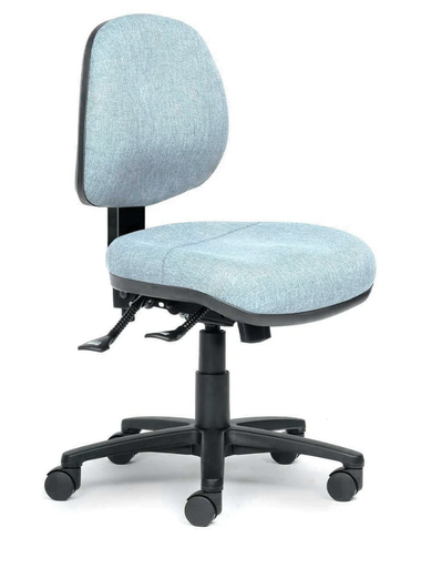 [DLT135MCD] Delta - 135 Ratchet, Mid Back, Comfort Duo – Dual-Density Ergonomic Chair (Black)