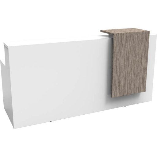 Rapidline Urban Reception Counter (Brilliant White/Driftwood)
