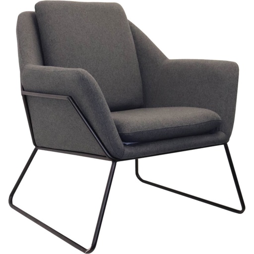 Cardinal Visitor Chair with Arms (Charcoal/Ash)