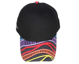 [CH_0218] CAP ABORIGINAL DESIGN - GUDHU GALBA (RAINBOW RIVER) DESIGN - JEDESS HUDSON