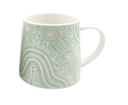 [CH_0241] URBAN ES JOURNEY 400ML CERAMIC MUG W/ HANDLE COFFEE/TEA CUP DRINKWARE GREEN