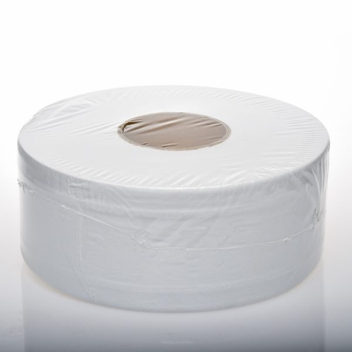 [5000P] Premium 1ply Jumbo Toilet Tissue 500m - 8 Rolls 7.5cm Core