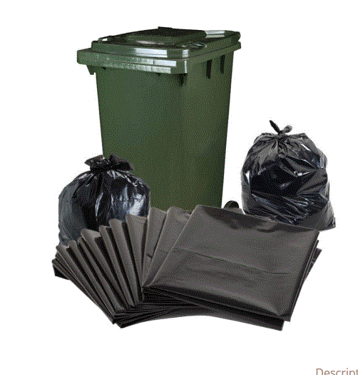 [HD2404B] 240lt Black H/Duty 25/Pk (100) 1450 L X 1140 W 100/Ctn