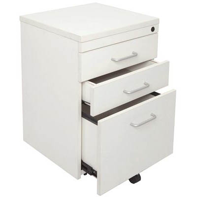 [CMP2DIF W] Rapid Span Mobile Pedestal – 3 Drawers (White)