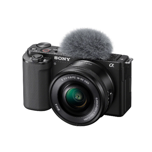 [530747] Sony ZV-E10 Mirrorless Vlog Camera Kit — 16–50 mm Lens, Black